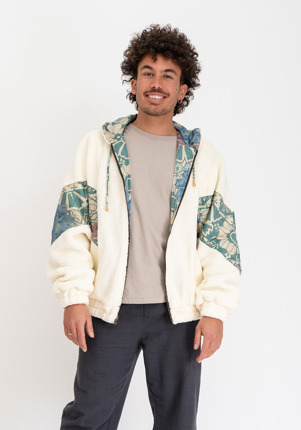 Aqua Garten – Wendejacke mit Kapuze: Teddy & Sari, Oversize