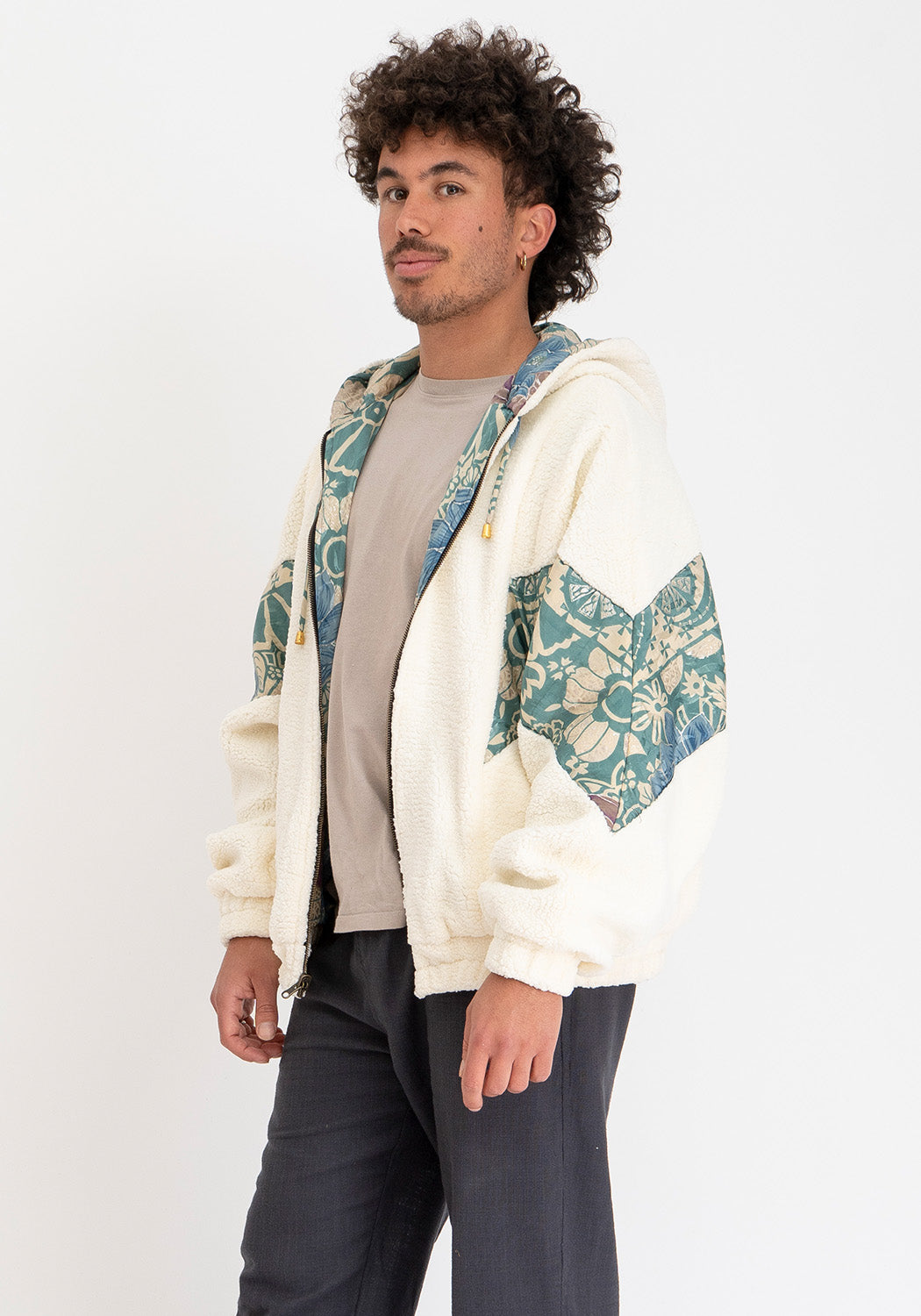 Aqua Garten – Wendejacke mit Kapuze: Teddy & Sari, Oversize