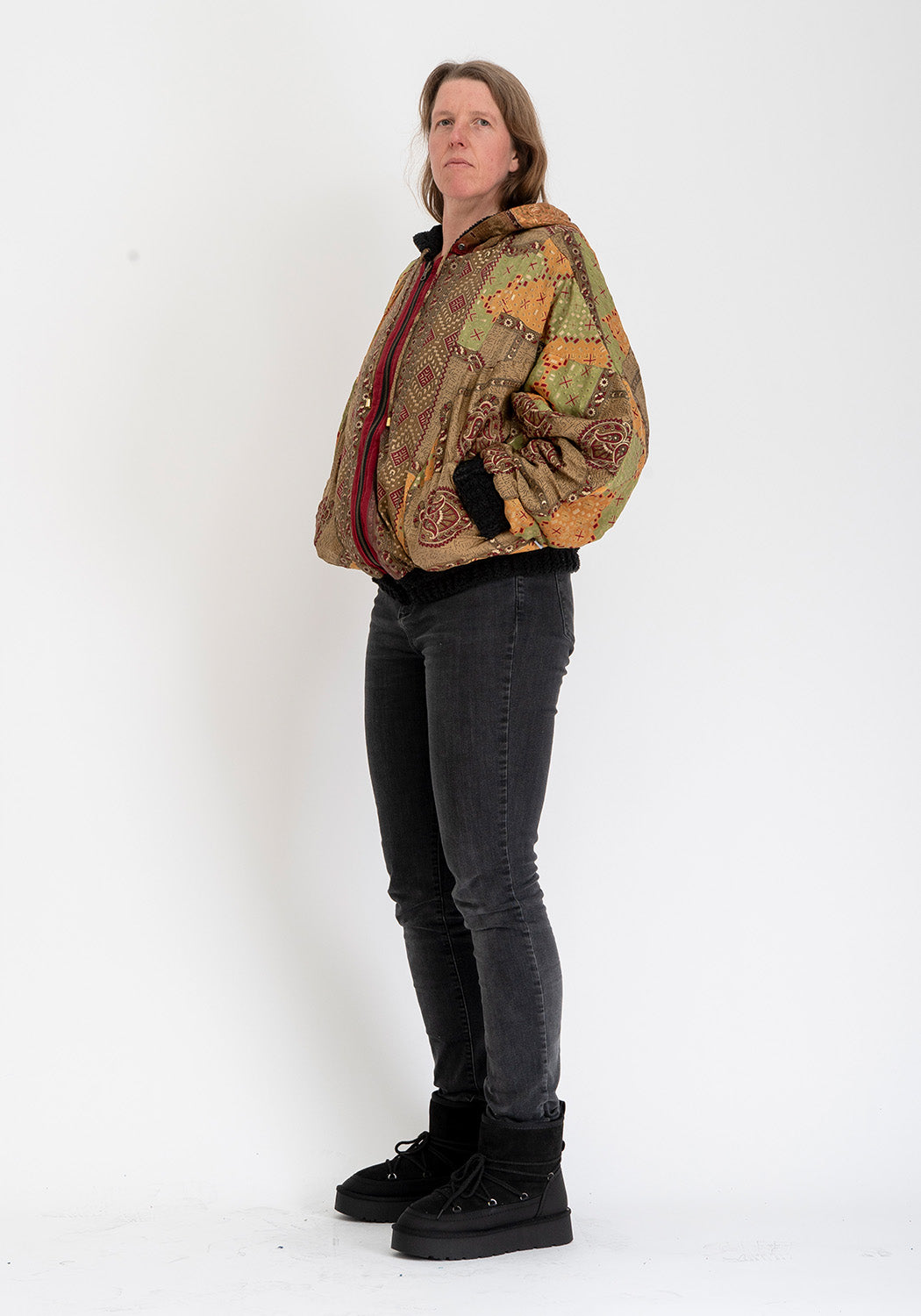 Schattenhandwerk – Oversize Wendejacke aus Teddy &amp; Sari