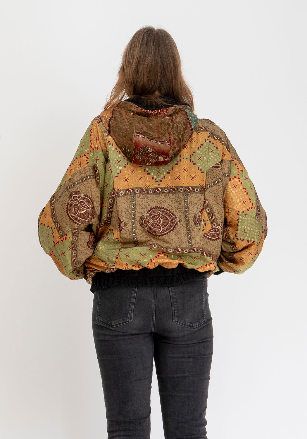 Schattenhandwerk – Oversize Wendejacke aus Teddy &amp; Sari