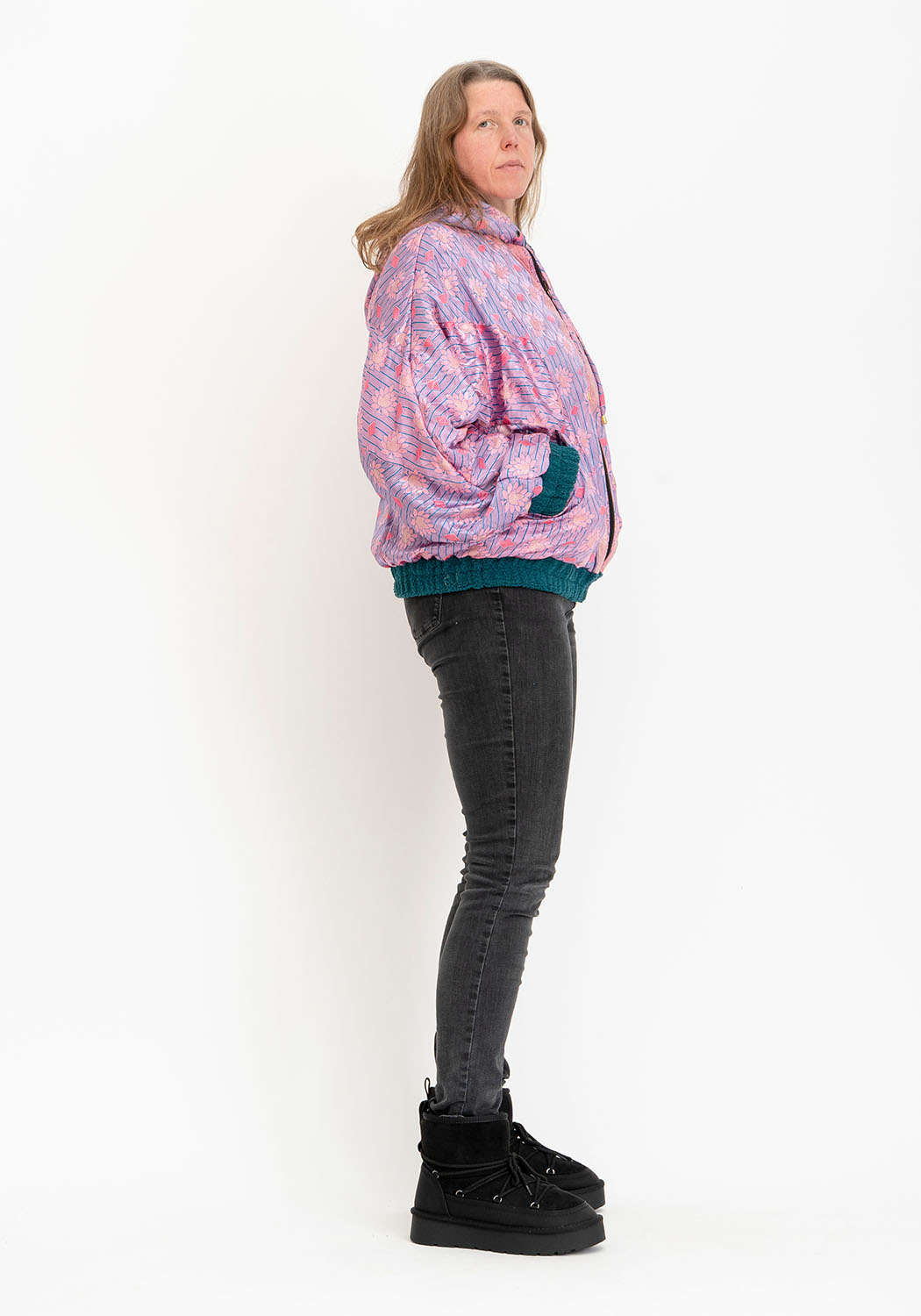 Petrol Teddyjacke mit Lockerer Oversize-Silhouette
