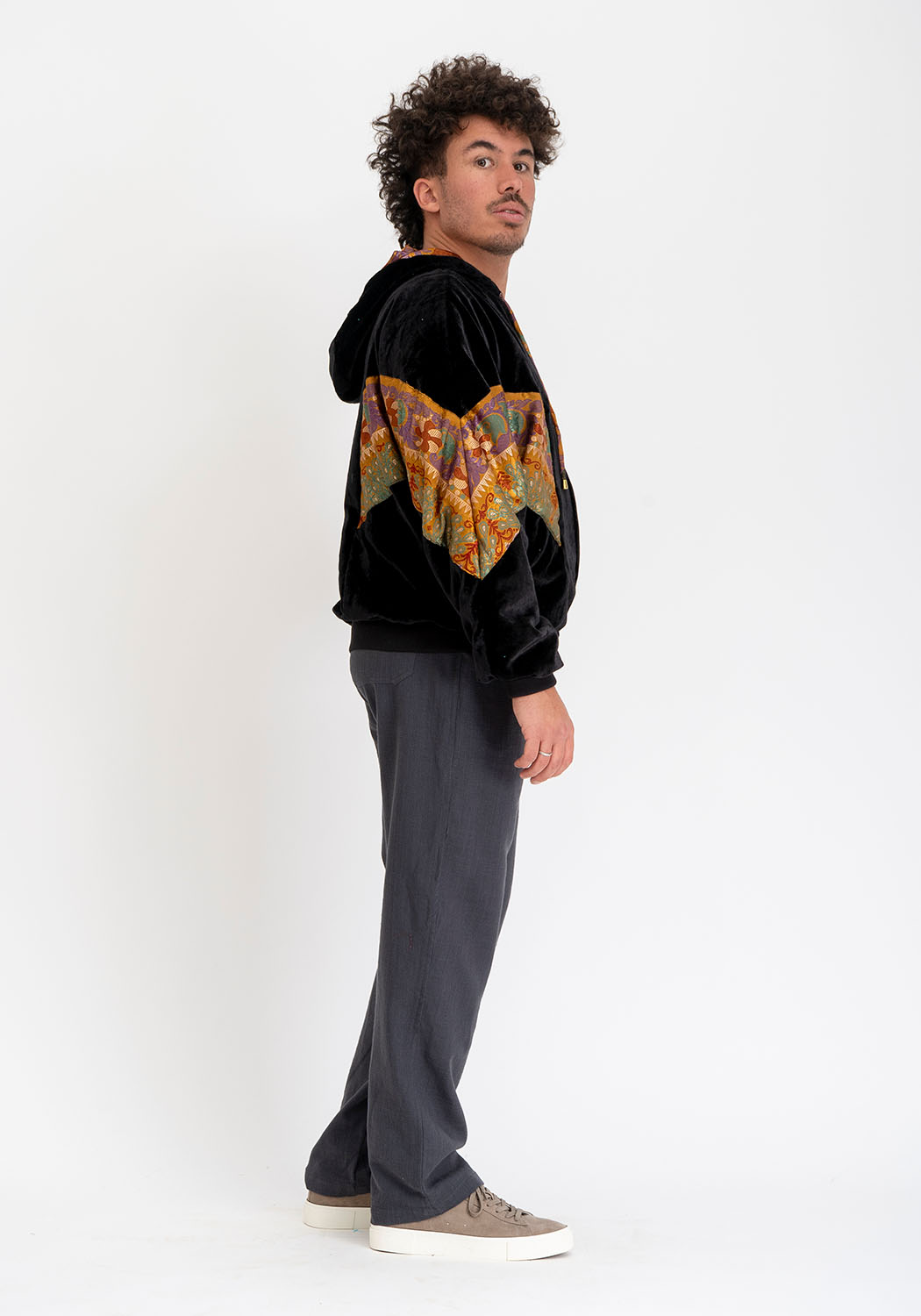 Midnight Samt Sari Jacke