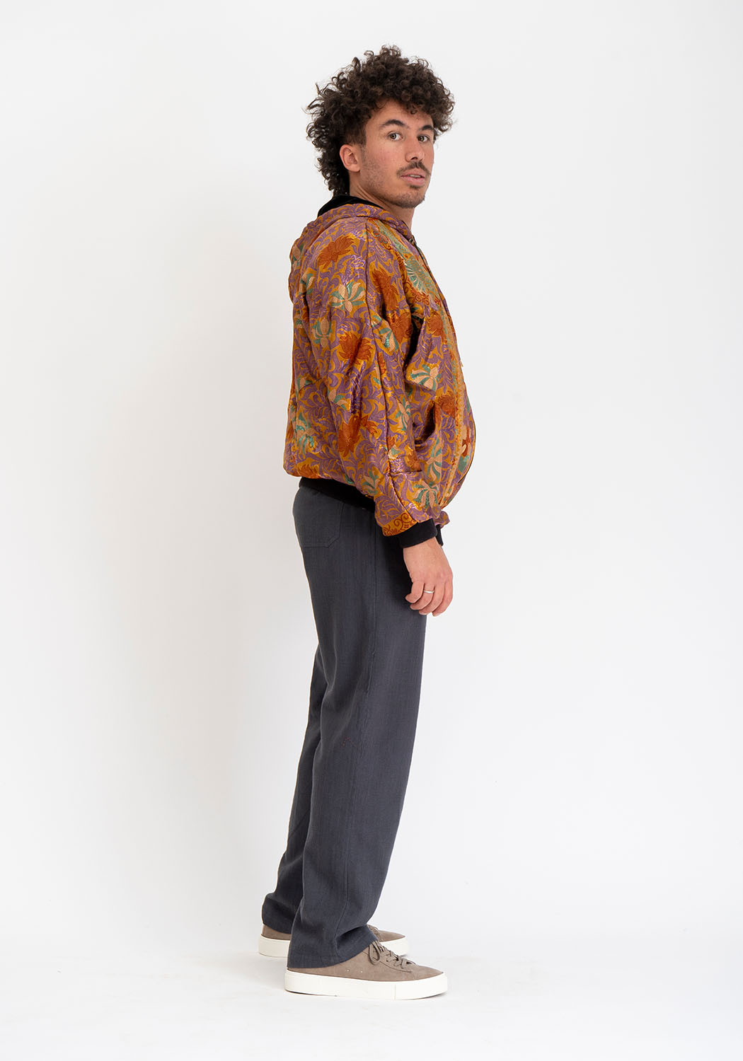 Midnight Samt Sari Jacke