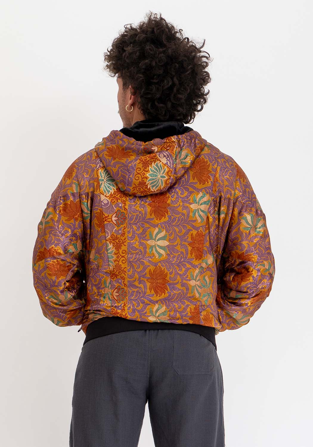 Midnight Samt Sari Jacke