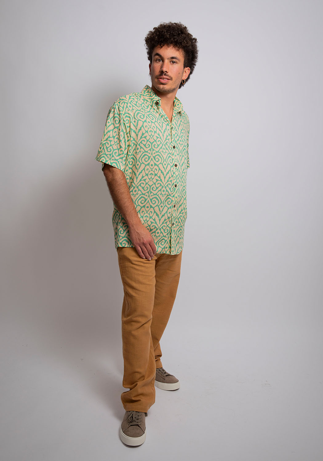 Mystic Türkis Viskosehemd